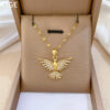 Wholesale Phoenix Wings Stainless Steel Necklaces