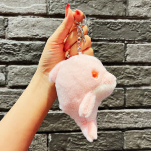 Plush simple dolphin-pink