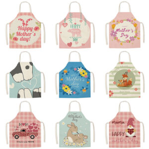 O1CN01N4Y0zs1qjFSds8WQF__2208665175531-0-cib Wholesale Mother's Day Printed Apron Anti-Stain Linen Apron Home