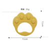 O1CN01N6KTKL1aO9RK3g87U_2206769253319-0-cib Wholesale Baby Food Grade Boilable Bear Paw Silicone Teether