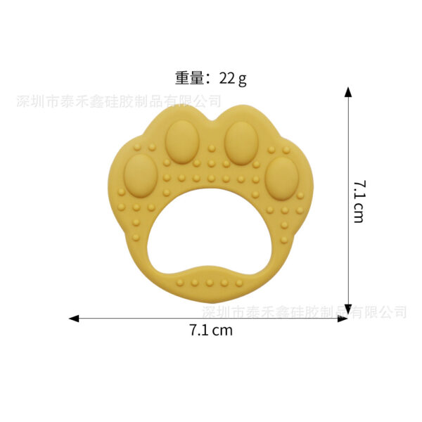 O1CN01N6KTKL1aO9RK3g87U_2206769253319-0-cib Wholesale Baby Food Grade Boilable Bear Paw Silicone Teether