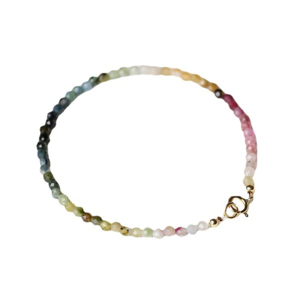 Wholesale 2mm Agate Rainbow Small Tourmaline Bracelet