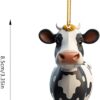 Wholesale Colorful Cartoon Cow Car Christmas Tree Decorations