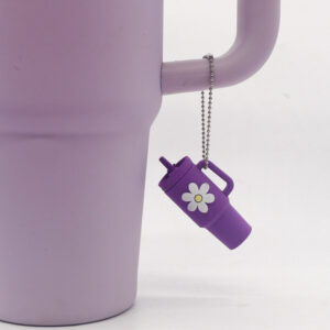 dark purple flower flower cup bead chain