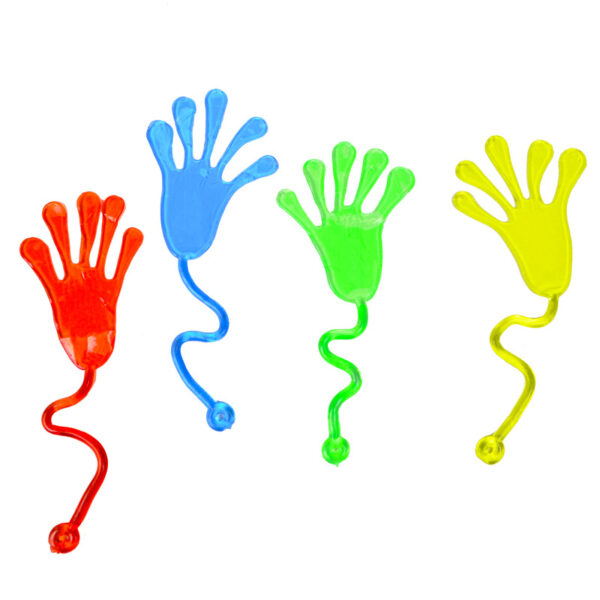 Wholesale Nostalgic Elastic Telescopic Sticky Palm Toys Trick Small Hand Stretch Trp Soft Rubber Elastic Palm