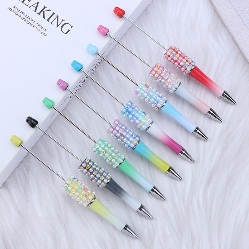 Wholesale Di Colorful Pearl Dopamine Plastic Gradient Color Rotary Ballint Pen