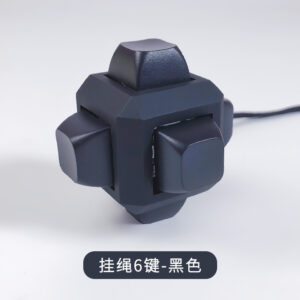 Six key black (with lanyard)