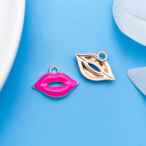 1 oil drop rose lips mouth 18x13mm-11975-0.8g