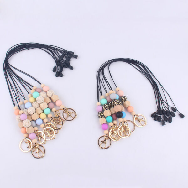 O1CN01NDJKkc1NrNhjHfkMa_2214899881623-0-cib Wholesale Silicone Beaded Lanyard ID Keychain