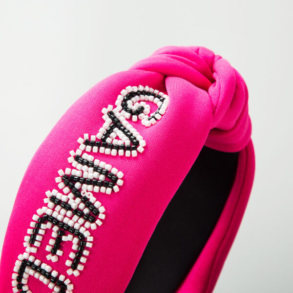 O1CN01NDgPXZ2LDsV4Dvz58_2206398079659-0-cib Wholesale Wide-brimmed Fabric Letter Rice Bead Headband