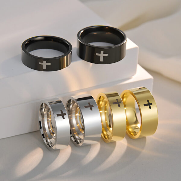 Wholesale Cross Stainless Steel Ring