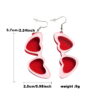 Wholesale Clear Acrylic Heart Shaped Sunglasses Earrings