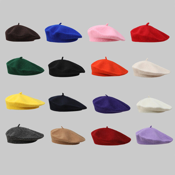 Wholesale Autumn and Winter Women's Solid Color Beret