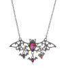 O1CN01NHwVKL24ALx5ncyHL_2684747350-0-cib Wholesale Halloween Gothic Colorful Crystal Demon Bat Alloy Pendant Necklace