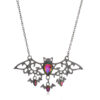 O1CN01NHwVKL24ALx5ncyHL__2684747350-0-cib Wholesale Halloween Gothic Colorful Crystal Demon Bat Alloy Pendant Necklace