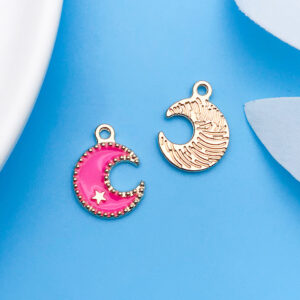 1 oil drop rose red moon 12x16mm-17557-0.7g