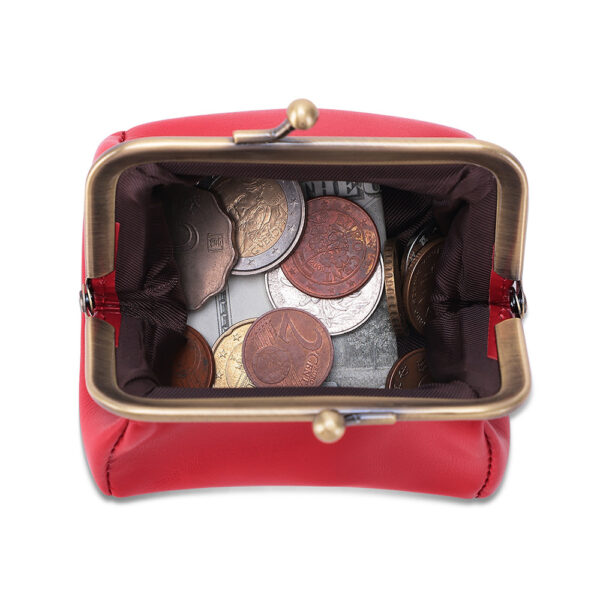 Wholesale Leather Coin Purse Retro Handmade Mouth Gold Bag