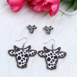 Black and White Bull Head