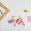 Wholesale Strawberry Pineapple Silicone Keychains