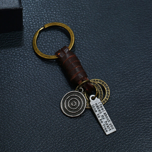 Wholesale Hand Woven Cowhide Keychain