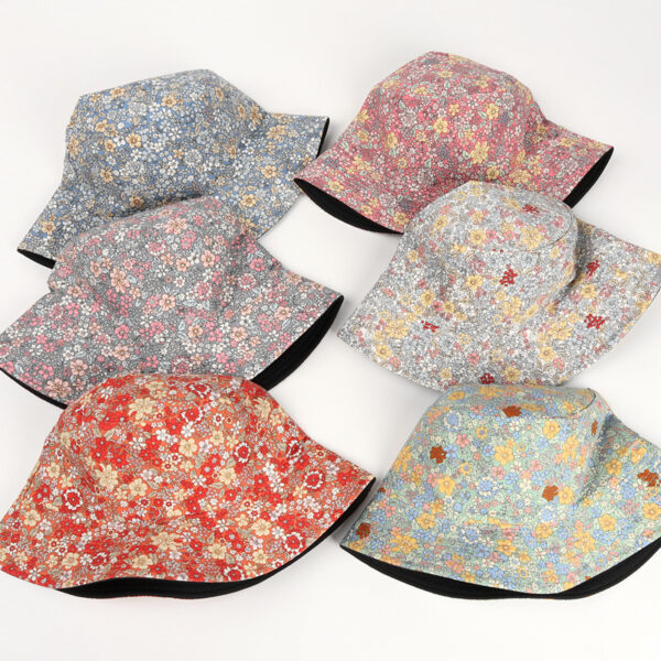 Wholesale Cotton Small Chrysanthemum Double-sided Print Bucket Hat