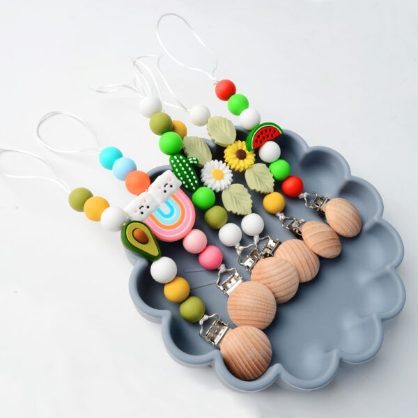 Wholesale Baby Handmade Pacifier Chain Silicone Baby Supplies