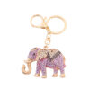 Wholesale Elephant Diamond Zinc Alloy Keychains