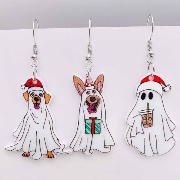 O1CN01NNgblg2CFrfJPOhiy_2207539588445-0-cib Wholesale Christmas Ghost Dog Acrylic Earrings