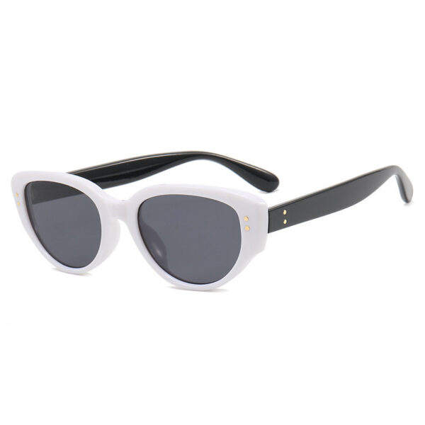 Wholesale PC Black and White Cat-eye Sunglasses