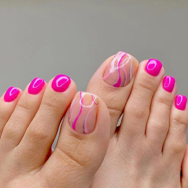 Wholesale Rose Line Toenails Nail Stickers