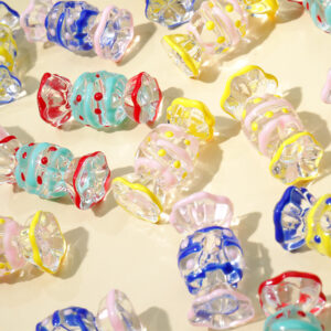 Wholesale Cute Candy Hand Painted Oil Drip Jewelry Accessories Acrylic Beads