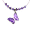 Wholesale Amethyst Butterfly Necklace