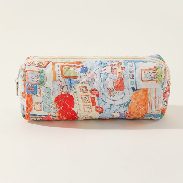 Wholesale Quilted Cotton Mini Striped Polka Dot Portable Cute Flower Storage Bag