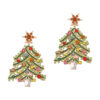 O1CN01NTKS7M1gFnts5fFgw_2213748334113-0-cib Wholesale Christmas Hollow Christmas Tree Alloy Style Diamond Earrings