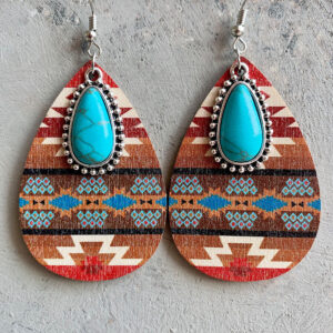 O1CN01NTYklZ1v6Nr4HwN6k__2208452356123-0-cib Wholesale Turquoise Pendant Vintage Fashion Western Bohemian Earrings