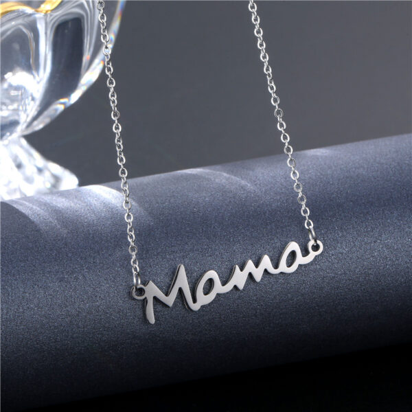 Wholesale Mother's Day Gift MAMA Stainless Steel Necklace