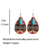 Wholesale Turquoise Pendant Vintage Fashion Western Bohemian Earrings