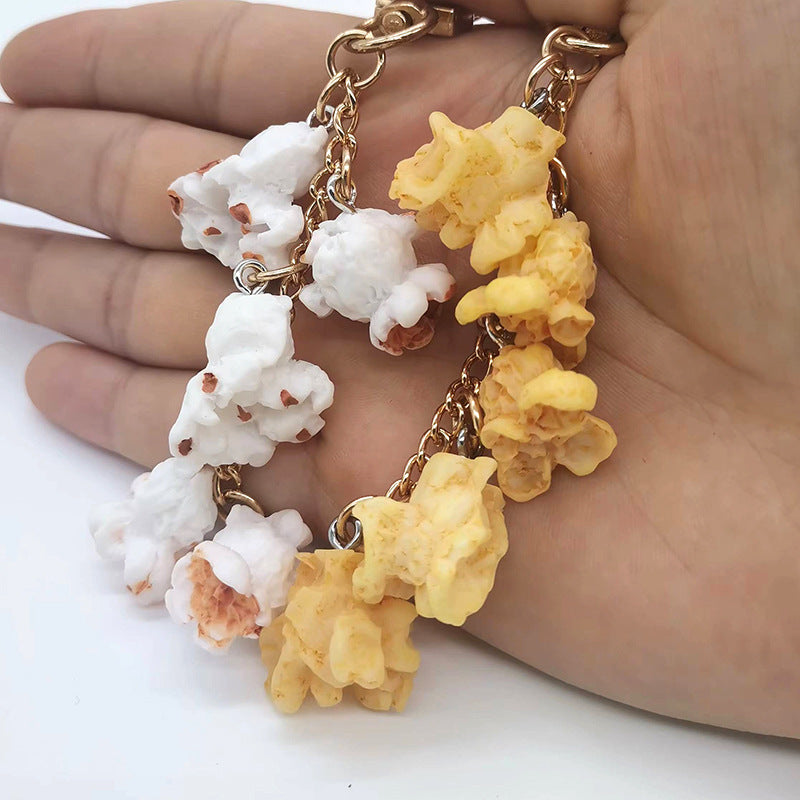 Wholesale Resin pcorn Simulation Keychains