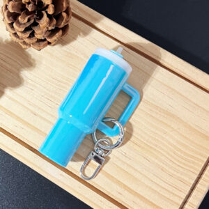 Colorful sky blue/silver buckle