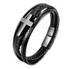 O1CN01NYUaTH1FfSL1ZQkzt_3878670514-0-cib Wholesale Stainless Steel Leather Multi-layer Woven Men's Bracelets