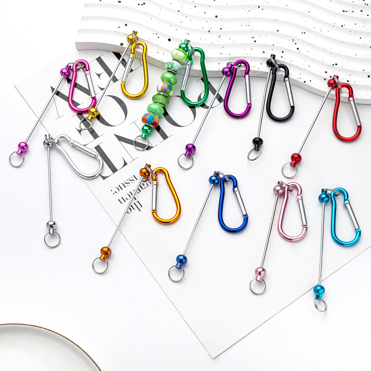 Wholesale Beadable Metal Hook Keychain