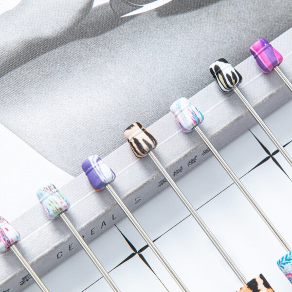 Wholesale Beadable Pens Independence Day Flag Print Plastic Pen DIY for Beaded