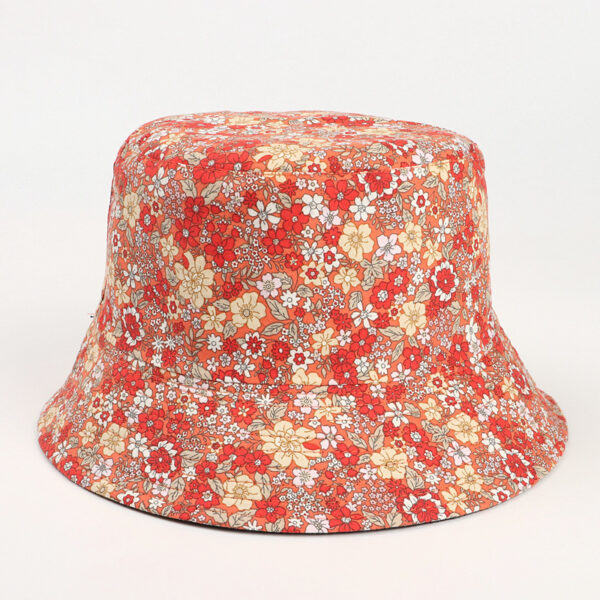 Wholesale Cotton Small Chrysanthemum Double-sided Print Bucket Hat