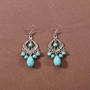 37-antique turquoise earrings
