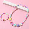 Wholesale Handmade Beaded Colorful Bow Tie Necklace Bracelet Set