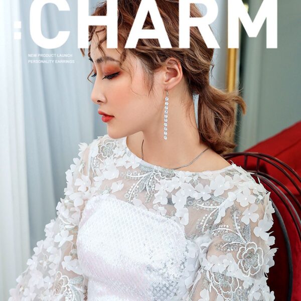 Wholesale Long Diamond Earrings