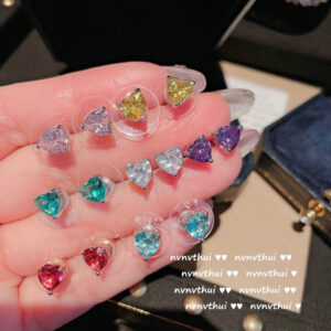 O1CN01NduNeE1LB7jNPOiP0__2765001260-0-cib Wholesale Peach Heart Gemstone Earrings 18K Earrings Zircon Plated