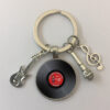 Wholesale Vinyl Records Retro Phonograph Glass Metal Keychains