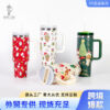 Wholesale Tumbler 40oz Stainless Steel Christmas Car Portable Straw Thermos Cup Ice Bullies Cup