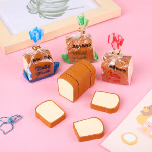 Wholesale Creative Cartoon Toast Bread Pvc Eraser